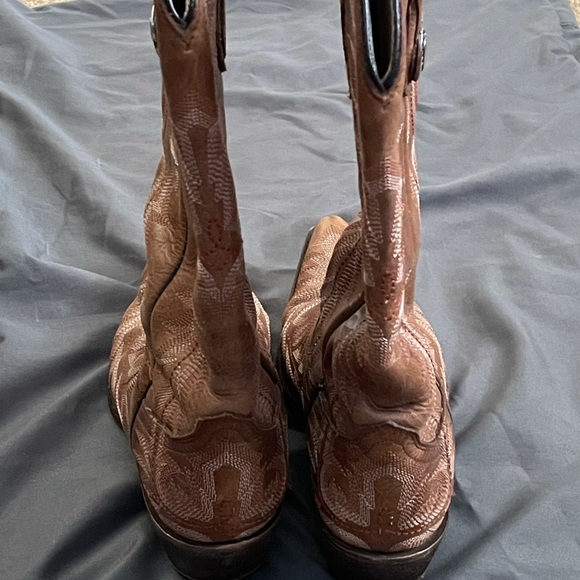 CORRAL Picasso Cognac Full Stitch Boots 7.5 W - Picture 2 of 11